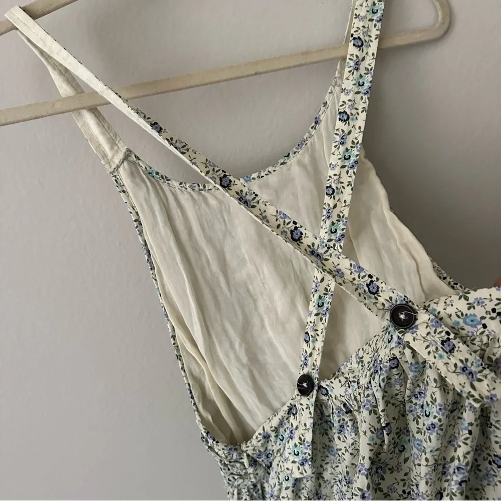 Free People Petunia Mini Dress, Tea Combo, Floral, XS